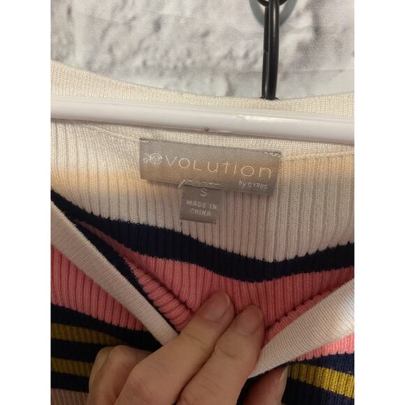 evolution Striped Retro Sweater Size Small - Picture 5 of 6